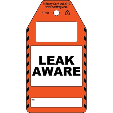Étiquette non adhésive Leak Aware